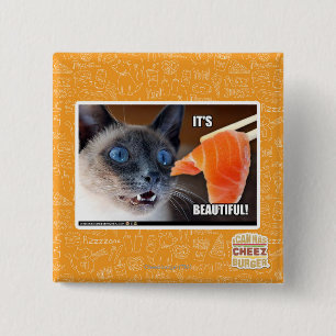 It's Beautiful! 2 Inch Square Button