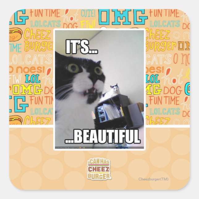 It's Beautiful Square Sticker (Front)