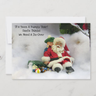 It's Been A Bumpy Year - Flat Christmas Card