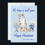 It's Been a Ruff Year Hanukkah  Quarantine 2020 Holiday Card<br><div class="desc">This design may be personalized in the area provided by changing the photo and/or text. Or it can be customized by choosing the click to customize further option and delete or change the colour of the background, add text, change the text colour or style, or delete the text for an...</div>