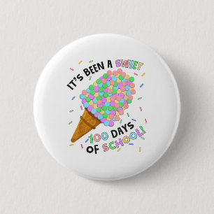 Its Been A Sweet 100 Days Of School Ice Cream 100t 2 Inch Round Button