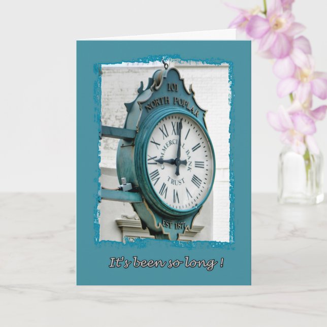 It's Been So Long Card (Orchid)