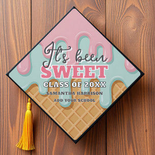 It's Been Sweet Ice Cream Cone Graduation Cap Topper