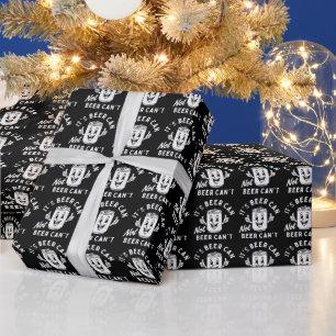 It's Beer Can Not Beer Can't Funny Party Drinking Wrapping Paper