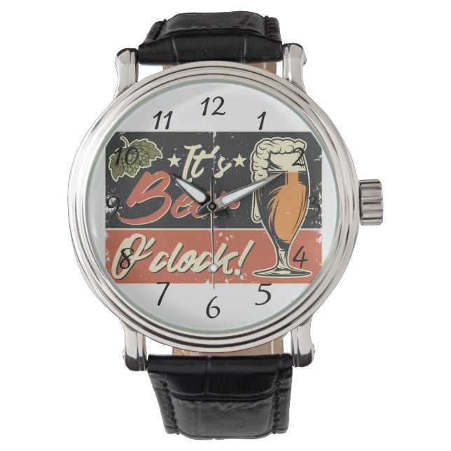 It's Beer O'clock Men's Watch (Front)