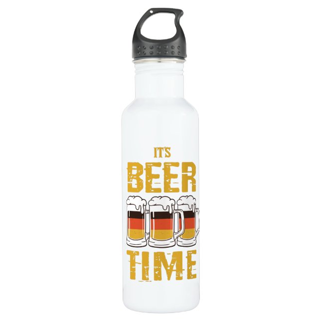 It's beer time 710 ml water bottle (Front)