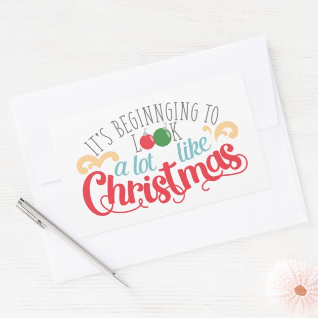 It's begining to look a lot like Christmas Sticker (Envelope)
