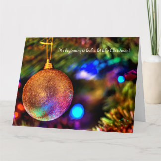 It's beginning to look a lot like Christmas card