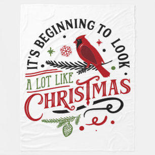 It's Beginning To Look A Lot Like Christmas Fleece Blanket
