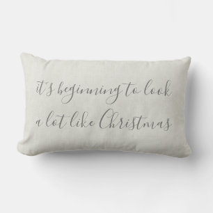 Its beginning to look a lot like Christmas Lumbar Pillow
