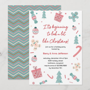 It's beginning to look a lot like Christmas Party Invitation