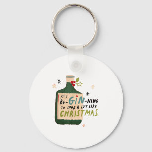 It's Beginning To Look A Lot Like Tails Funny Chri Keychain