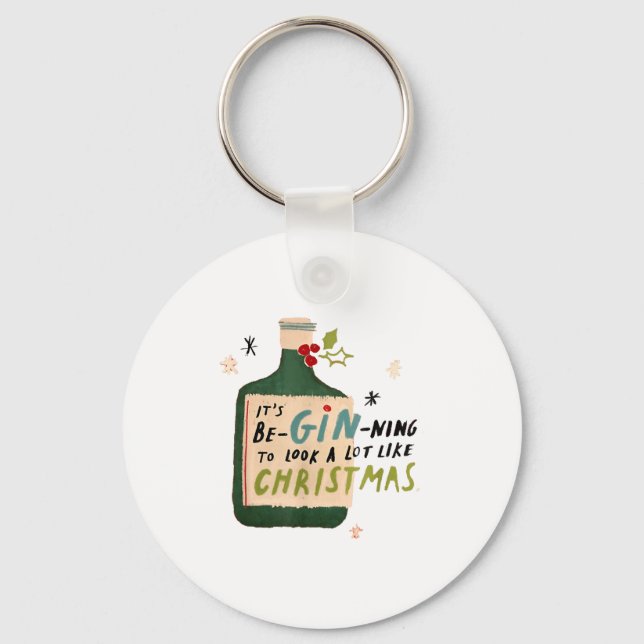 It's Beginning To Look A Lot Like Tails Funny Chri Keychain (Front)