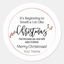 It's beginning to smell like Christmas Sticker
