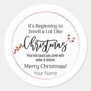 It's beginning to smell like Christmas Sticker