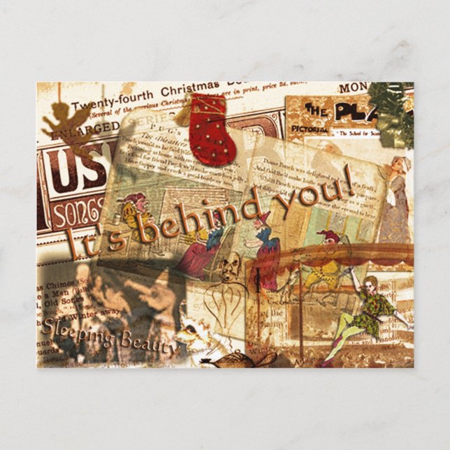 It's Behind You Postcard (Front)