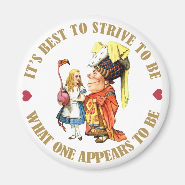 IT'S BEST TO BE WHAT ONE APPEARS TO BE MAGNET (Front)