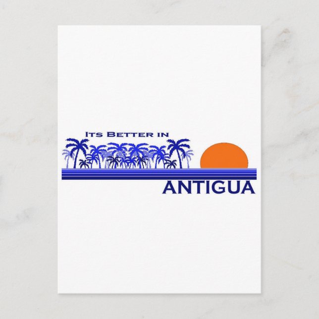 It's Better in Antigua Postcard (Front)
