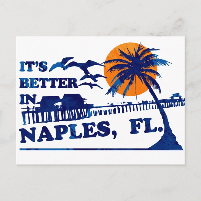 it's better in NAPLES, FL. Postcard (Front)