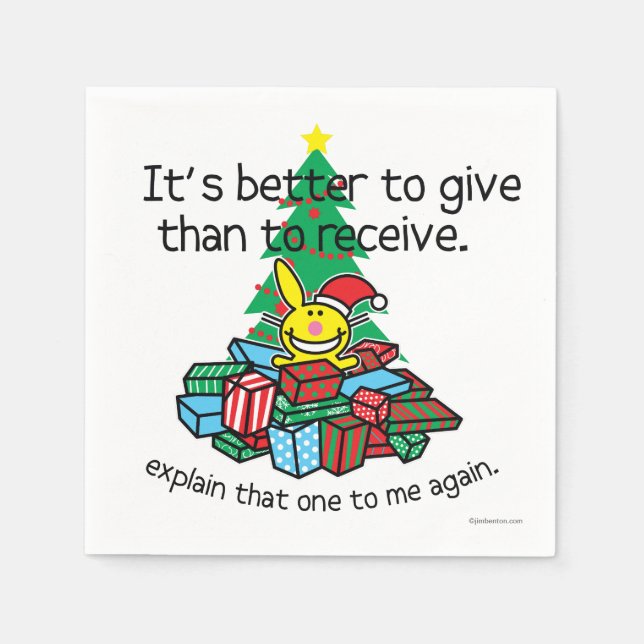 It's Better To Give Napkin (Front)