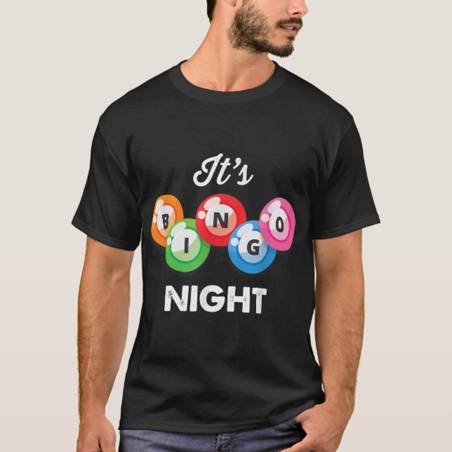 It's Bingo Night Womens Funny Bingo Player Lover M T-Shirt (Front)