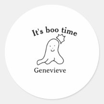 It's boo time name Halloween date time ghost black