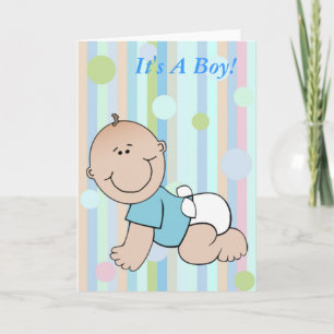 Its Boy Announcement Card