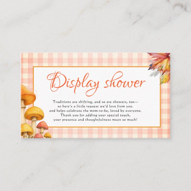It's boy or girl fairytale baby shower  enclosure card (Front)
