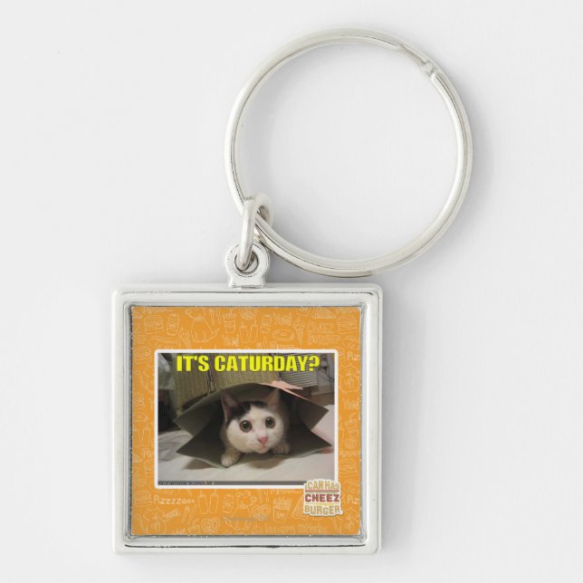 It's Caturday? Keychain (Front)
