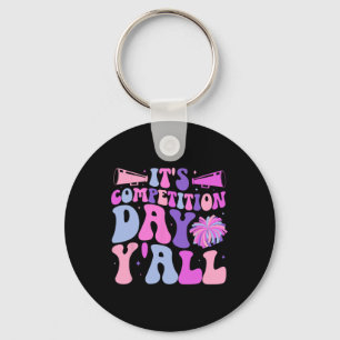 It's Cheer Competition Day Cheerleading Comp Day C Keychain