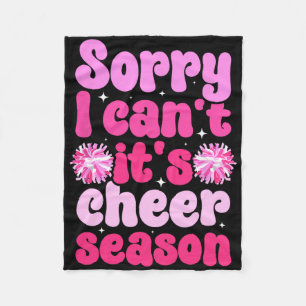It's Cheer Season Cheerleader Cheerleading Fleece Blanket
