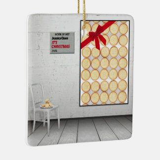 'It's Christmas' by Jessica Claus Ceramic Ornament