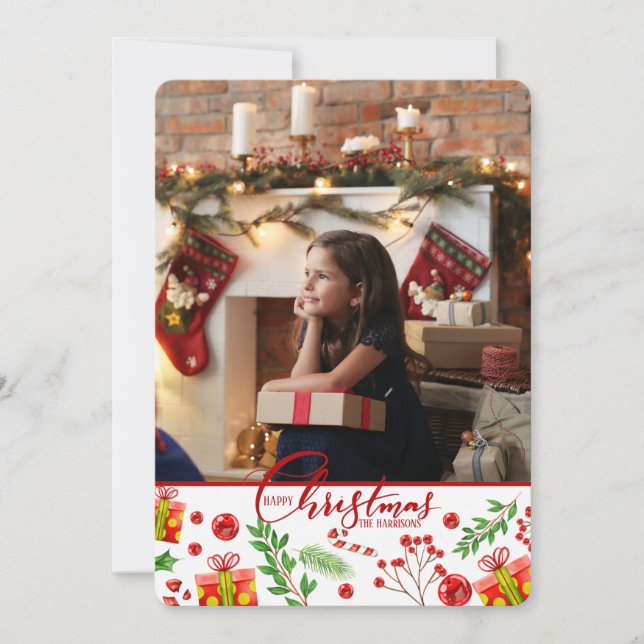 It's Christmas Photo Holiday Card (Front)