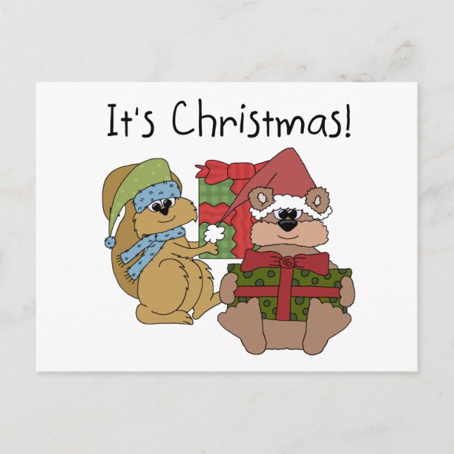 It's Christmas Tshirts and Gifts Holiday Postcard (Front)