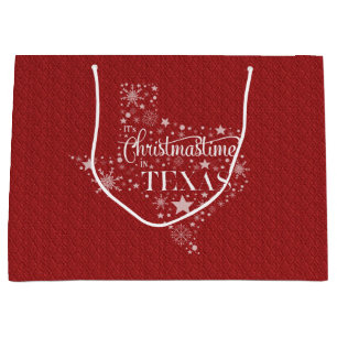 It's Christmastime In Texas Large Gift Bag