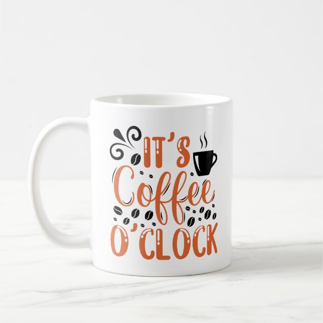 It's Coffee O'clock Coffee Mug (Left)