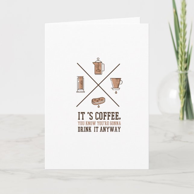 It's coffee quote card (Front)