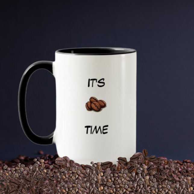 ☕ It's Coffee Time Mug – Fun Coffee Lover Gift (Creator Uploaded)