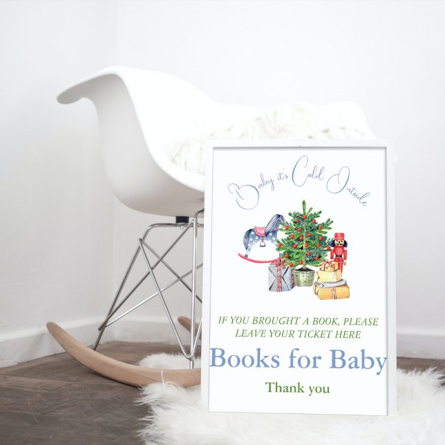 It's Cold Outside Christmas Books for Baby Shower Poster (Creator Uploaded)
