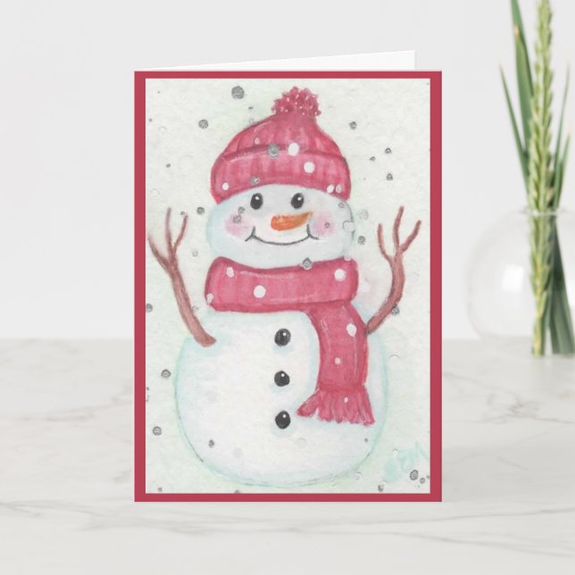 It's Cold Outside - Snowman Card (Front)