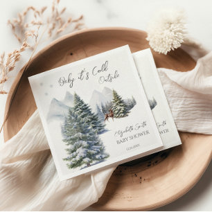 It's Cold Outside Winter Wonderland Gender Neutral Napkin