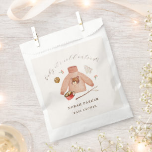 It's Cold Winter Camping Clothes Baby Shower  Favour Bag