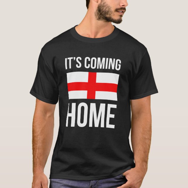 It's Coming Home England World Cup Support T-Shirt (Front)
