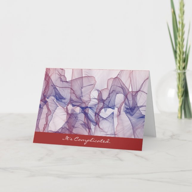 It's Complicated Love Greeting Card (Front)