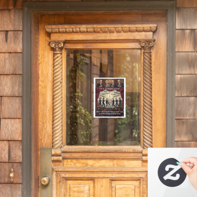 Its Complicated Window Cling (Home Door)