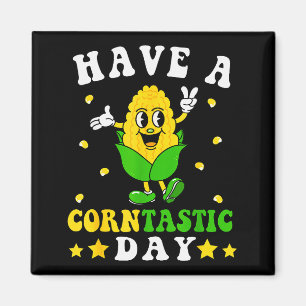 It's Corn Have A Corntastic Day Funny Corn Pun Kid Magnet