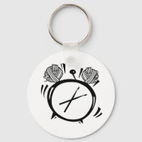 It's Crochet O'Clock Basic Button Keychain