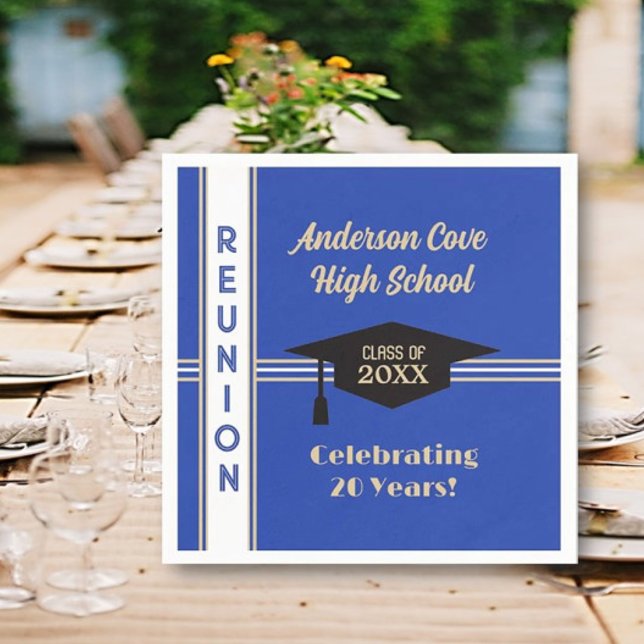 It's Customized! Trendy Class Reunion  Napkin (Creator Uploaded)