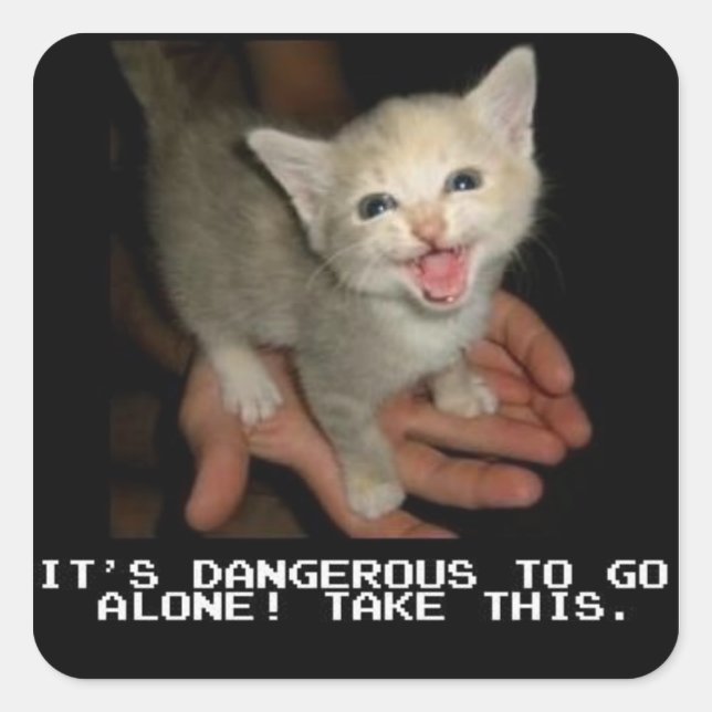 It's Dangerous To Go Alone Stickers (Front)