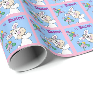 It's Easter Time Bunny Wrapping Paper